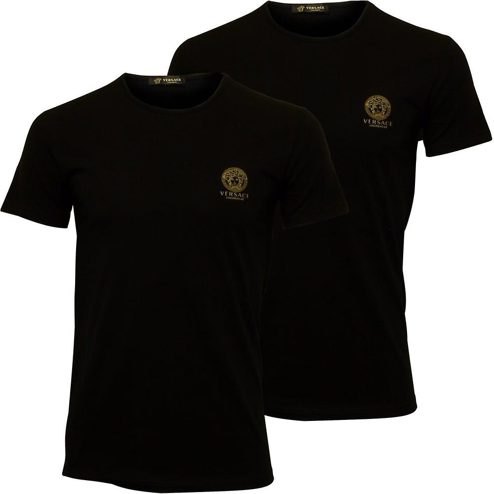 Versace Underwear MedusaLogoCrewneck T-Shirt 2Pack